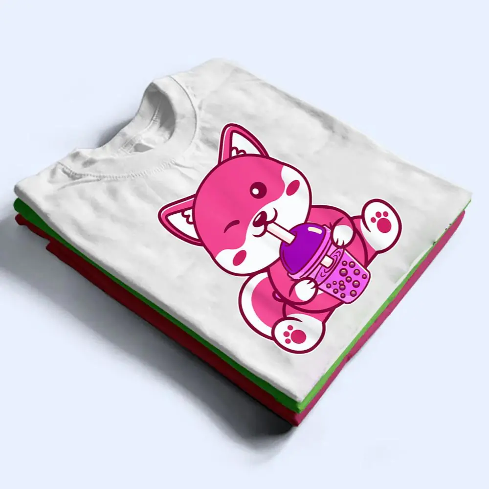 Cat-Boba-Cute-Bubble-Tea-Anime-Neko-Kawaii-for-Girls-T-Shirt-1 Cat Boba Cute Bubble Tea Anime Neko Kawaii for Girls T Shirt