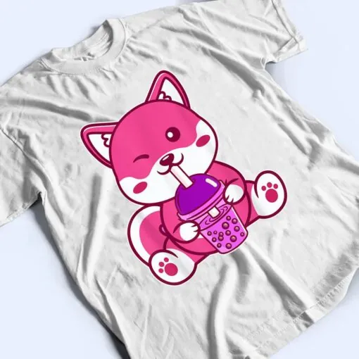 Cat Boba Cute Bubble Tea Anime Neko Kawaii for Girls T Shirt