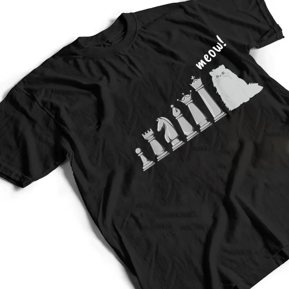Cat-Chess-Pawn-Meow-Funny-Chess-Player-T-Shirt-2 Cat Chess Pawn Meow Funny Chess Player T Shirt