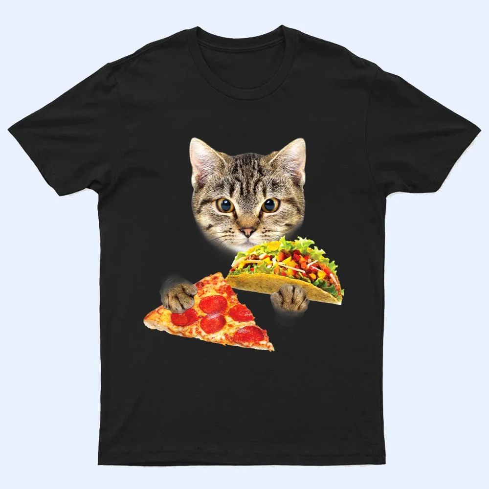 Cat Eating Taco and Pizza Cat Eating Taco and Pizza