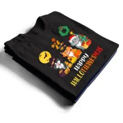 Cat Halloween Christmas Happy Hallothanksmas Thanksgiving T Shirt Cat Halloween Christmas Happy Hallothanksmas Thanksgiving T Shirt