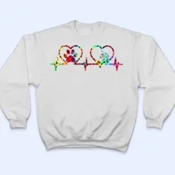 Cat Heartbeat Leopard Rainbow Ie Dye French Horn Player T Shirt Cat Heartbeat Leopard Rainbow Ie Dye French Horn Player T Shirt