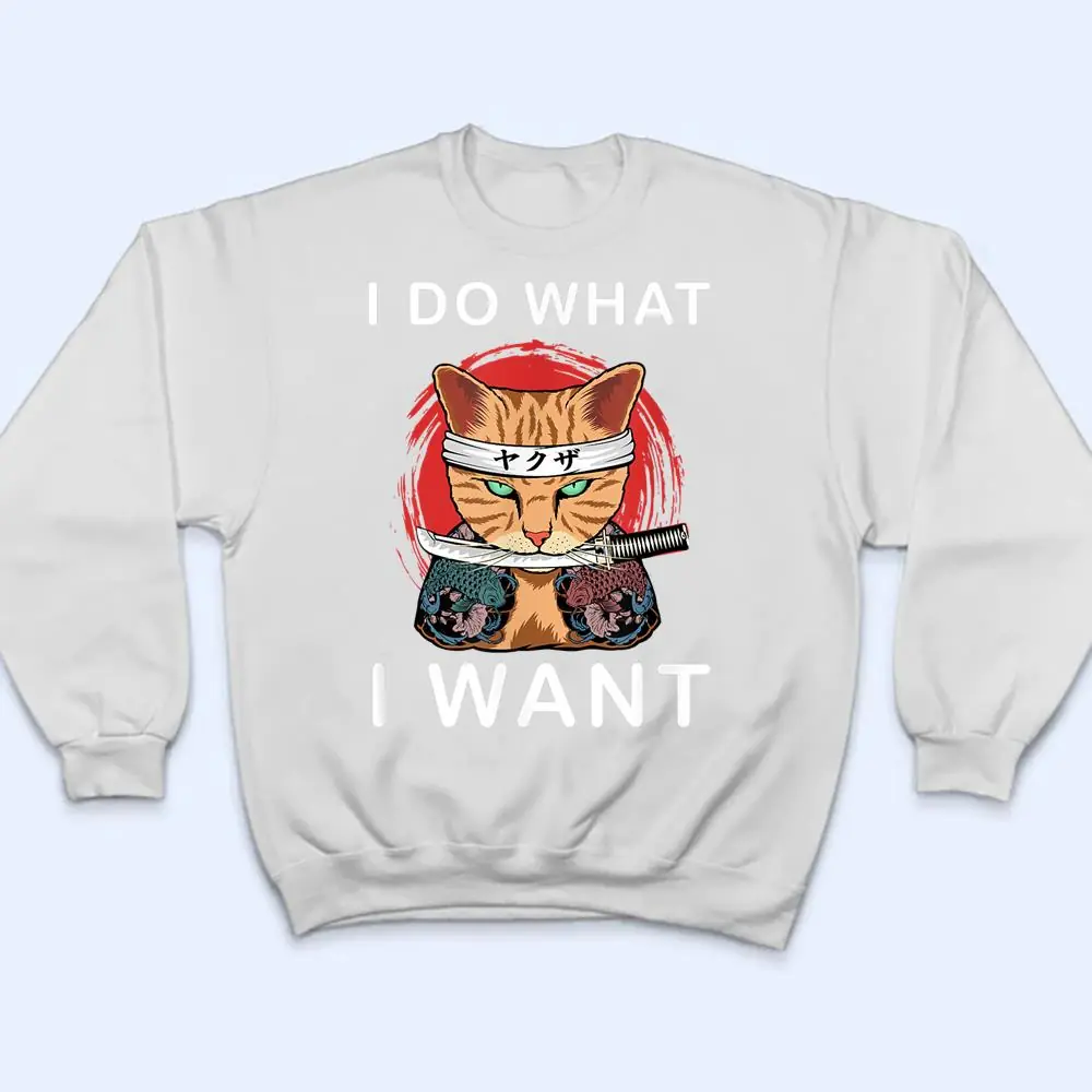 Cat-Japanese-Do-What-I-Want-Vintage-Black-Cat-Funny-My-Cat-T-Shirt-4 Cat Japanese Do What I Want Vintage Black Cat Funny My Cat T Shirt