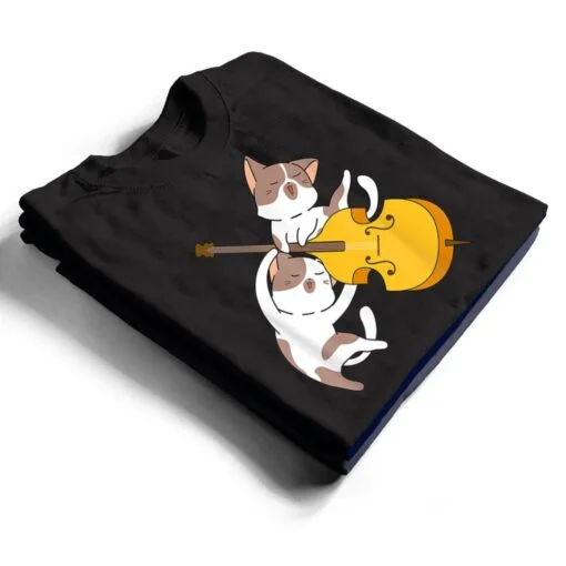 Cat Kitten Playing Cello Cat Lover Cello Player Cellist T Shirt