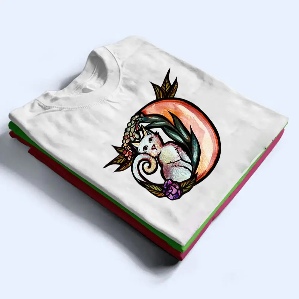 Cat-Moon-Flower-Art-Nature-Kitty-Cats-T-Shirt-1 Cat Moon Flower Art Nature Kitty Cats T Shirt