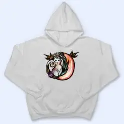 Cat Moon Flower Art Nature Kitty Cats T Shirt Cat Moon Flower Art Nature Kitty Cats T Shirt