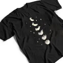 Cat Moon Phases Sleep Position Cute Kitten T Shirt