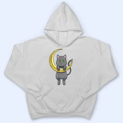 Cat Night Moon T Shirt