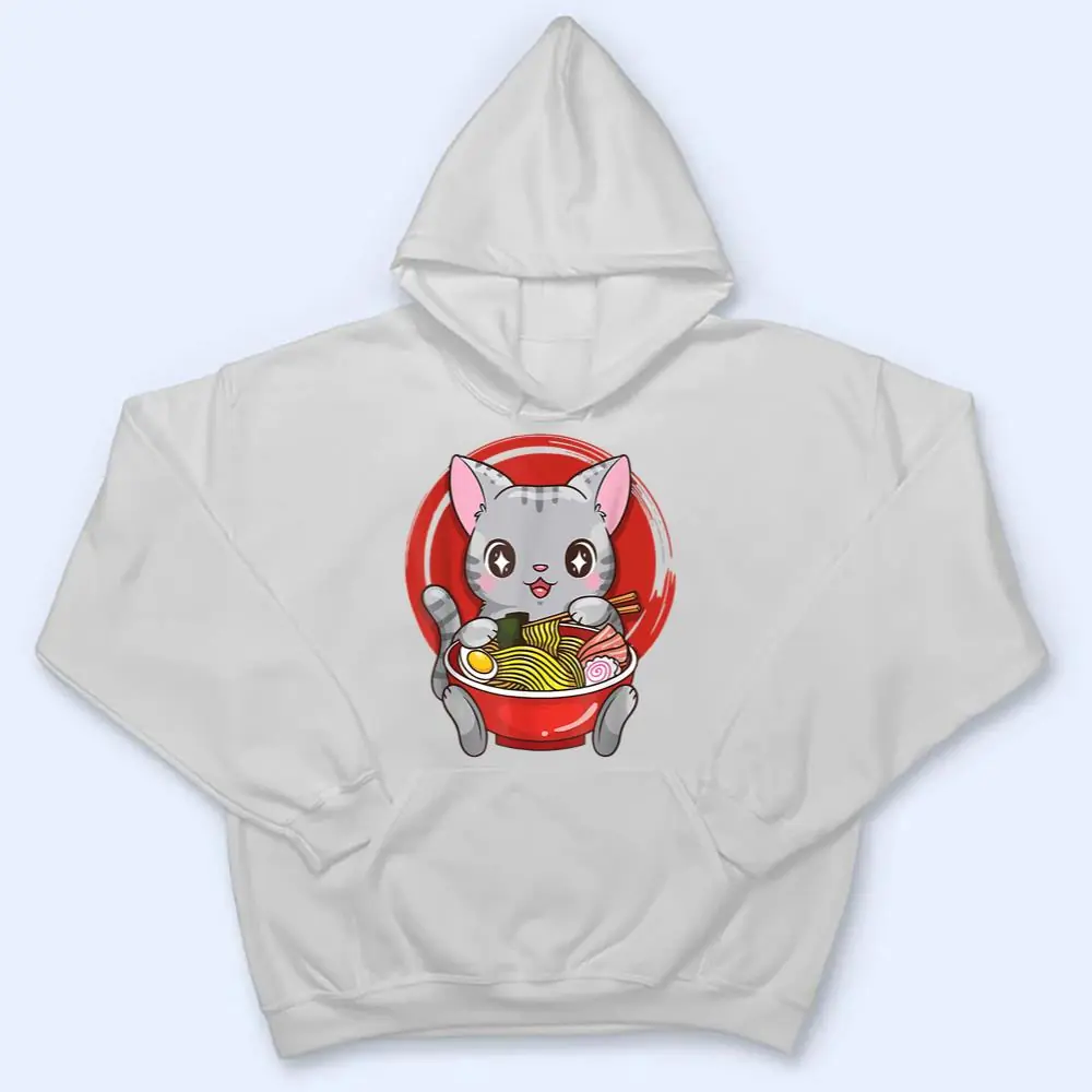 Cat-Ramen-Anime-Kawaii-Neko-Japanese-Gift-T-Shirt-3 Cat Ramen Anime Kawaii Neko Japanese Gift T Shirt