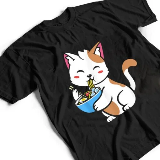 Cat Ramen Anime Kawaii Teen gift T Shirt