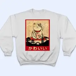 Cat Ramen Bowl Anime Japanese Noodles Kawaii Neko Girls Gift T Shirt