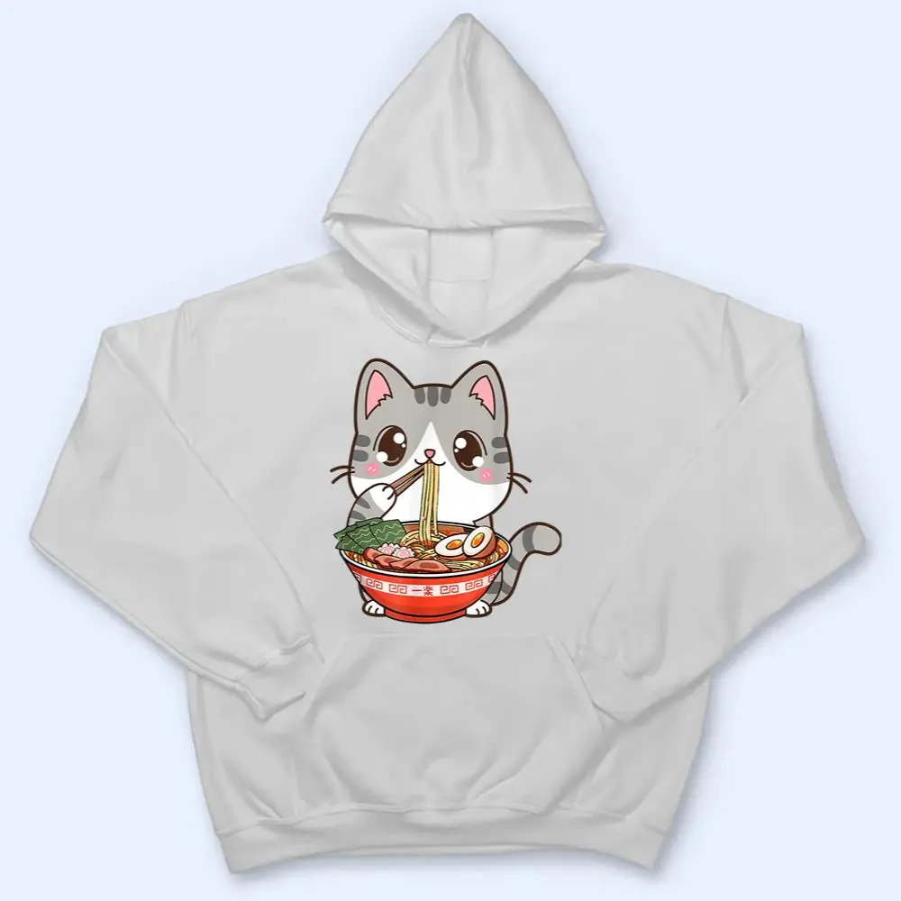 Cat-Ramen-Kawaii-Anime-Japanese-Food-Girls-Official-Teenager-T-Shirt-3 Cat Ramen Kawaii Anime Japanese Food Girls Official Teenager T Shirt