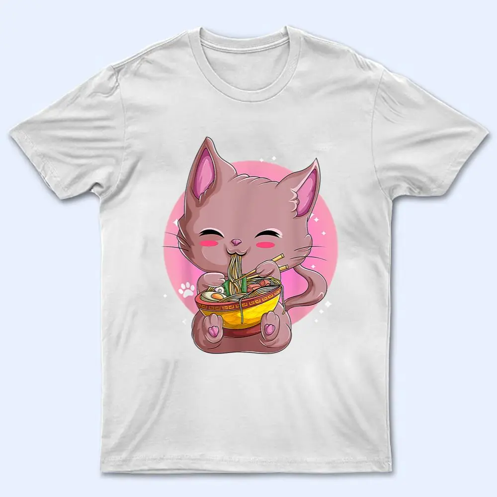 Cat Ramen Kawaii Neko Noodles Bowl Women Girls T Shirt Cat Ramen Kawaii Neko Noodles Bowl Women Girls T Shirt