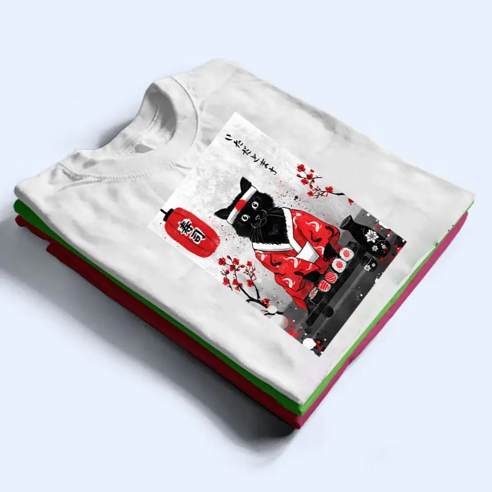 Cat-Sushi-Japanese-Anime-T-Shirt-1 Cat Sushi Japanese Anime T Shirt
