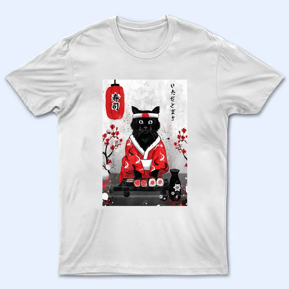 Cat Sushi Japanese Anime T Shirt Cat Sushi Japanese Anime T Shirt