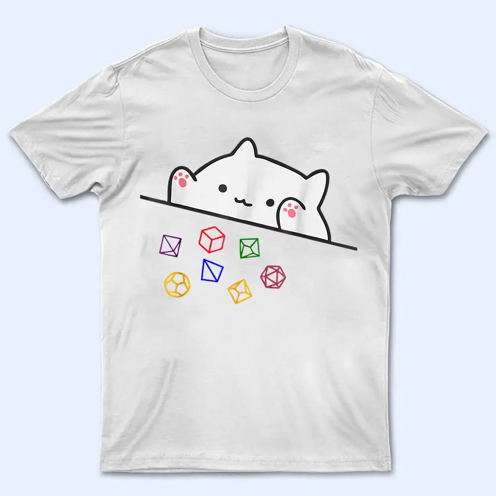 Cat Throwing Dice Tabletop Games Cute Kawaii Animal Lover T Shirt Cat Throwing Dice Tabletop Games Cute Kawaii Animal Lover T Shirt