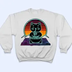Cat Tshirt, Cute Cat Tee, Cat Lover Shirt, Retrowave Cat T Shirt