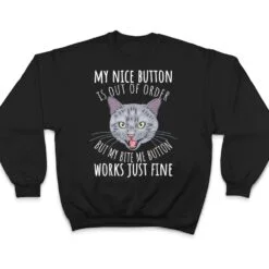 Cat Tshirt, Funny Cat Tees, Cat Lover Gifts, Cat Bite Me T Shirt