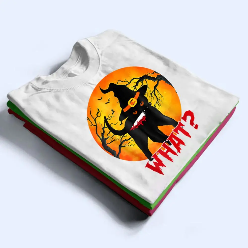 Cat-What-Funny-Cat-Holding-Knife-Funny-Costume-T-Shirt-1 Cat What Funny Cat Holding Knife Funny Costume T Shirt