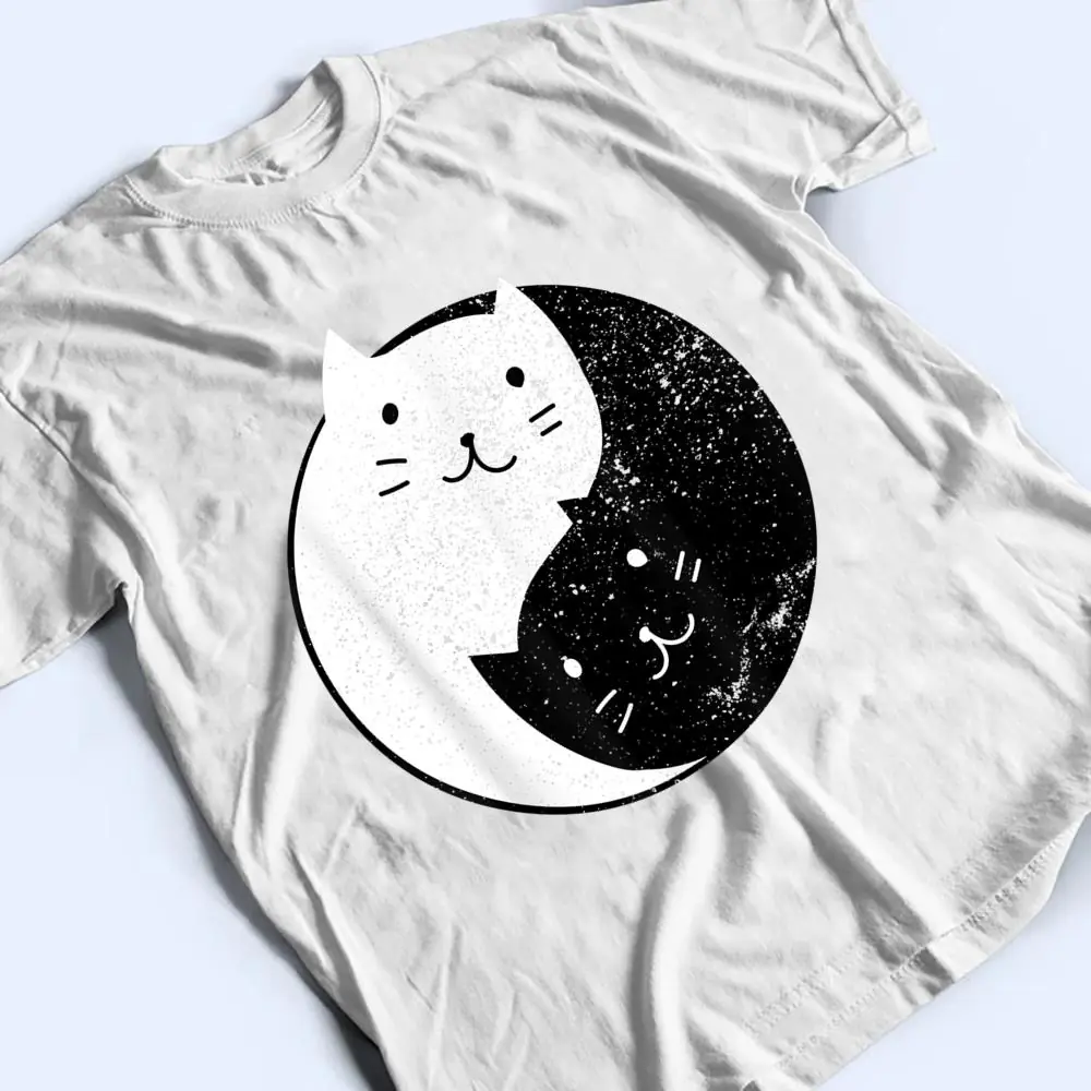 Cat-Yin-Yang-T-Shirt-2 Cat Yin-Yang T Shirt