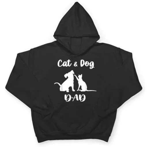 Cat and Dog Dad Pets Animals Lover Puppy for Men T Shirt