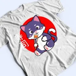 Cat loves Sushi Kawaii Neko T Shirt
