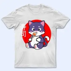 Cat loves Sushi Kawaii Neko T Shirt