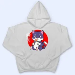 Cat loves Sushi Kawaii Neko T Shirt