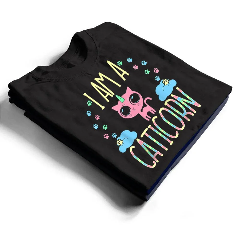Caticorn-Half-Unicorn-Half-Cat-Cute-T-Shirt-1 Caticorn Half Unicorn Half Cat Cute T Shirt