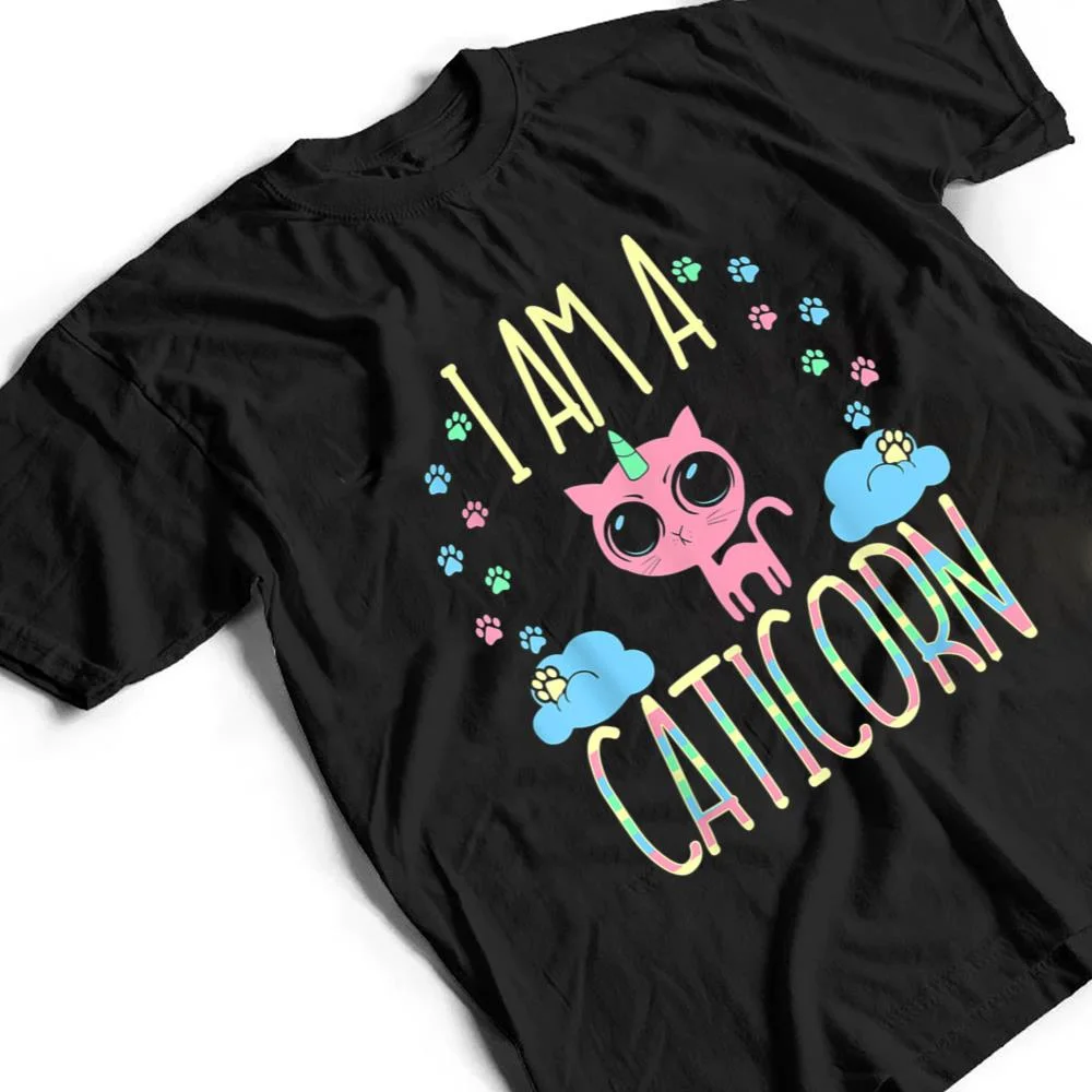 Caticorn-Half-Unicorn-Half-Cat-Cute-T-Shirt-2 Caticorn Half Unicorn Half Cat Cute T Shirt