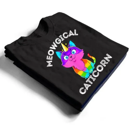 Caticorn Rainbow Funny My Cat is a Magical Unicorn Kittycorn T Shirt