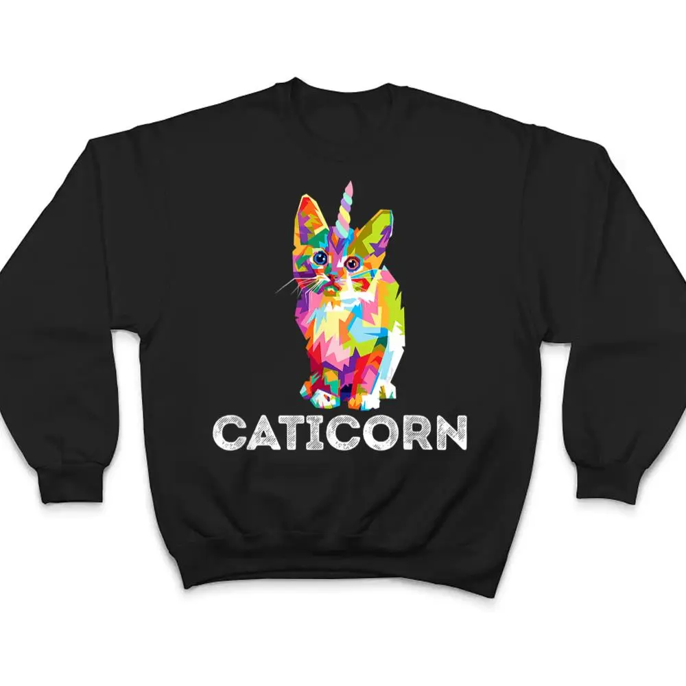 Caticorn Unicorn Cat Unikitty Kittycorn Meow Girls Women T Shirt