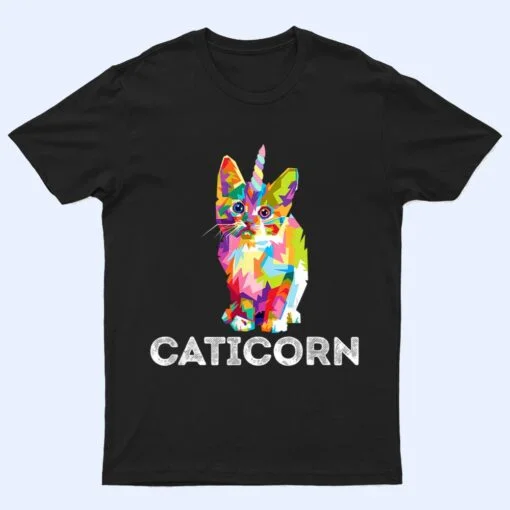 Caticorn Unicorn Cat Unikitty Kittycorn Meow Girls Women T Shirt