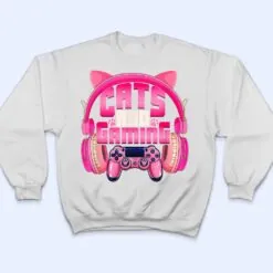 Cats And Gaming Funny Cat Lover Gaming Gifts Teens Girls T Shirt Cats And Gaming Funny Cat Lover Gaming Gifts Teens Girls T Shirt