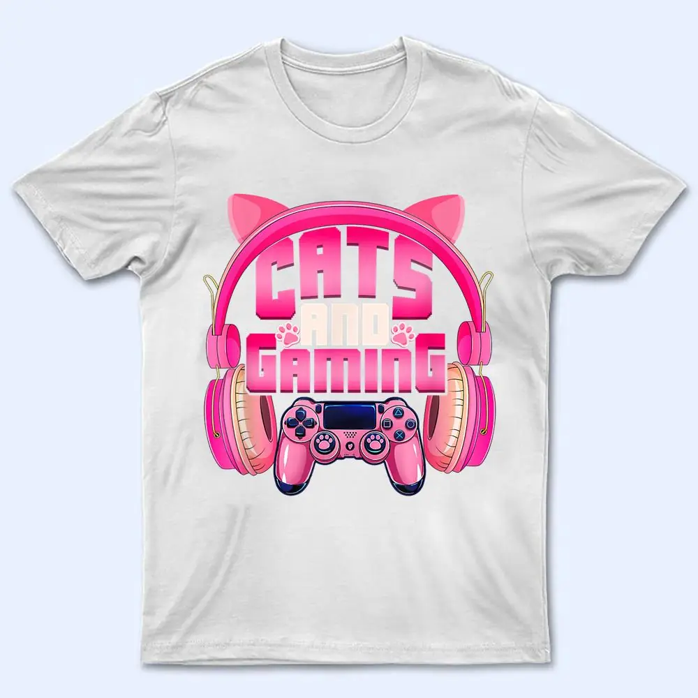 Cats And Gaming Funny Cat Lover Gaming Gifts Teens Girls T Shirt Cats And Gaming Funny Cat Lover Gaming Gifts Teens Girls T Shirt