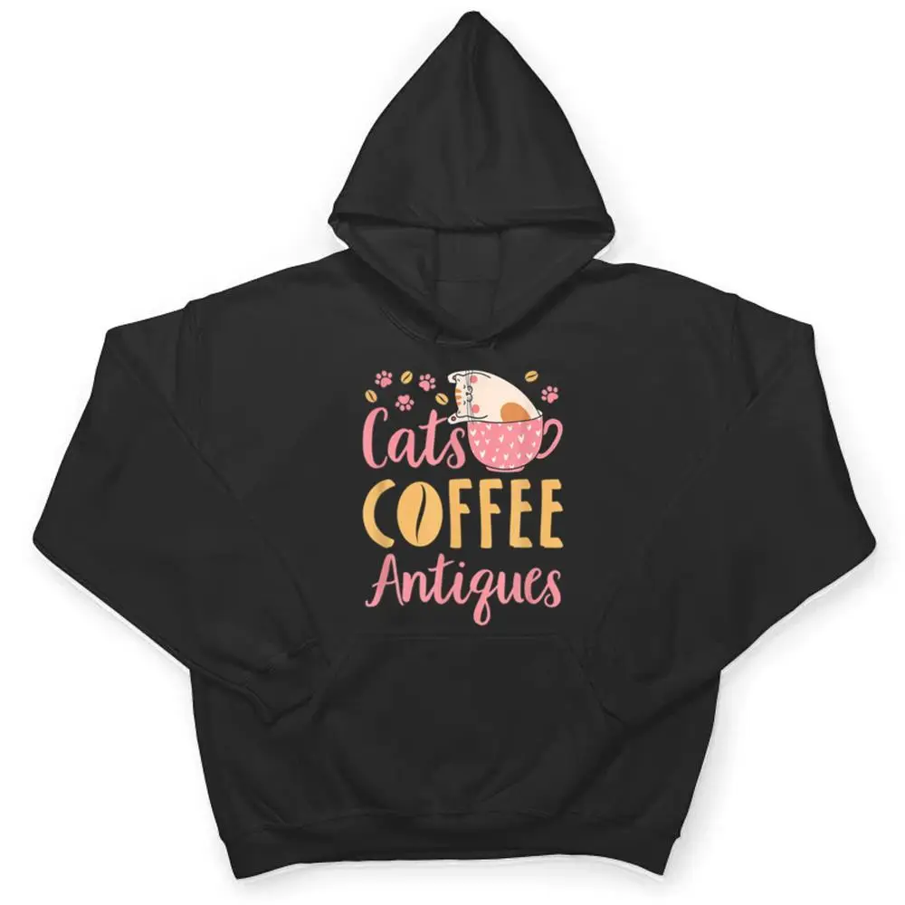 Cats-Coffee-Antiques-Cat-Lover-Antiquing-T-Shirt-3 Cats Coffee Antiques Cat Lover Antiquing T Shirt