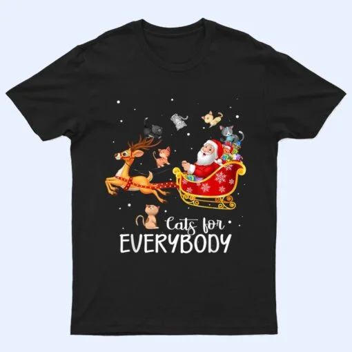 Cats For Everybody Cat Christmas Pajama Family Party Gifts T Shirt