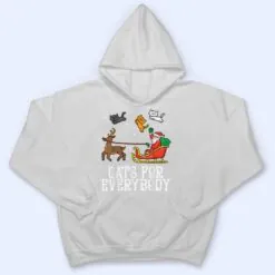 Cats For Everybody Christmas Cat Funny Xmas Women Santa_1 T Shirt Cats For Everybody Christmas Cat Funny Xmas Women Santa_1 T Shirt