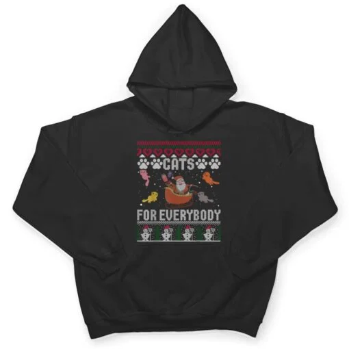 Cats For Everybody Christmas Cute Cat Lover T Shirt