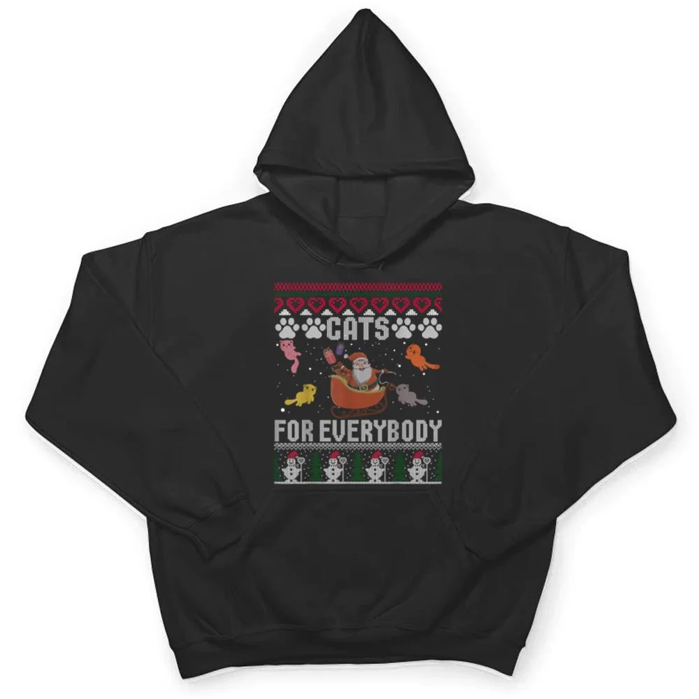 Cats-For-Everybody-Christmas-Cute-Cat-Lover-T-Shirt-3 Cats For Everybody Christmas Cute Cat Lover T Shirt