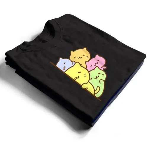 Cats Meowtain Cute Kitty Pile Anime Kawaii Gay Pride T Shirt