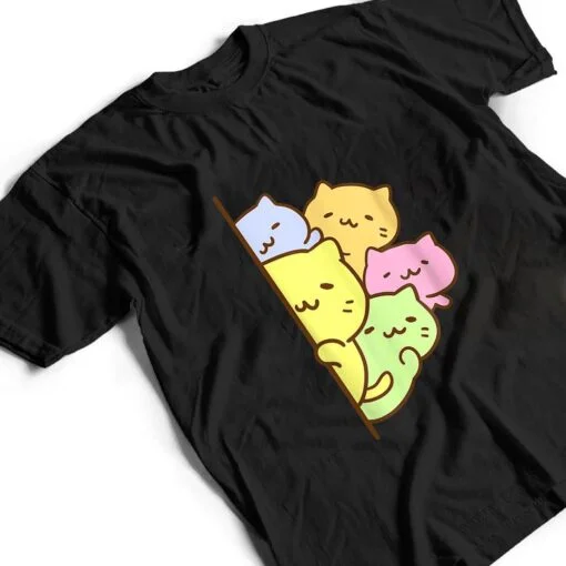 Cats Meowtain Cute Kitty Pile Anime Kawaii Gay Pride T Shirt