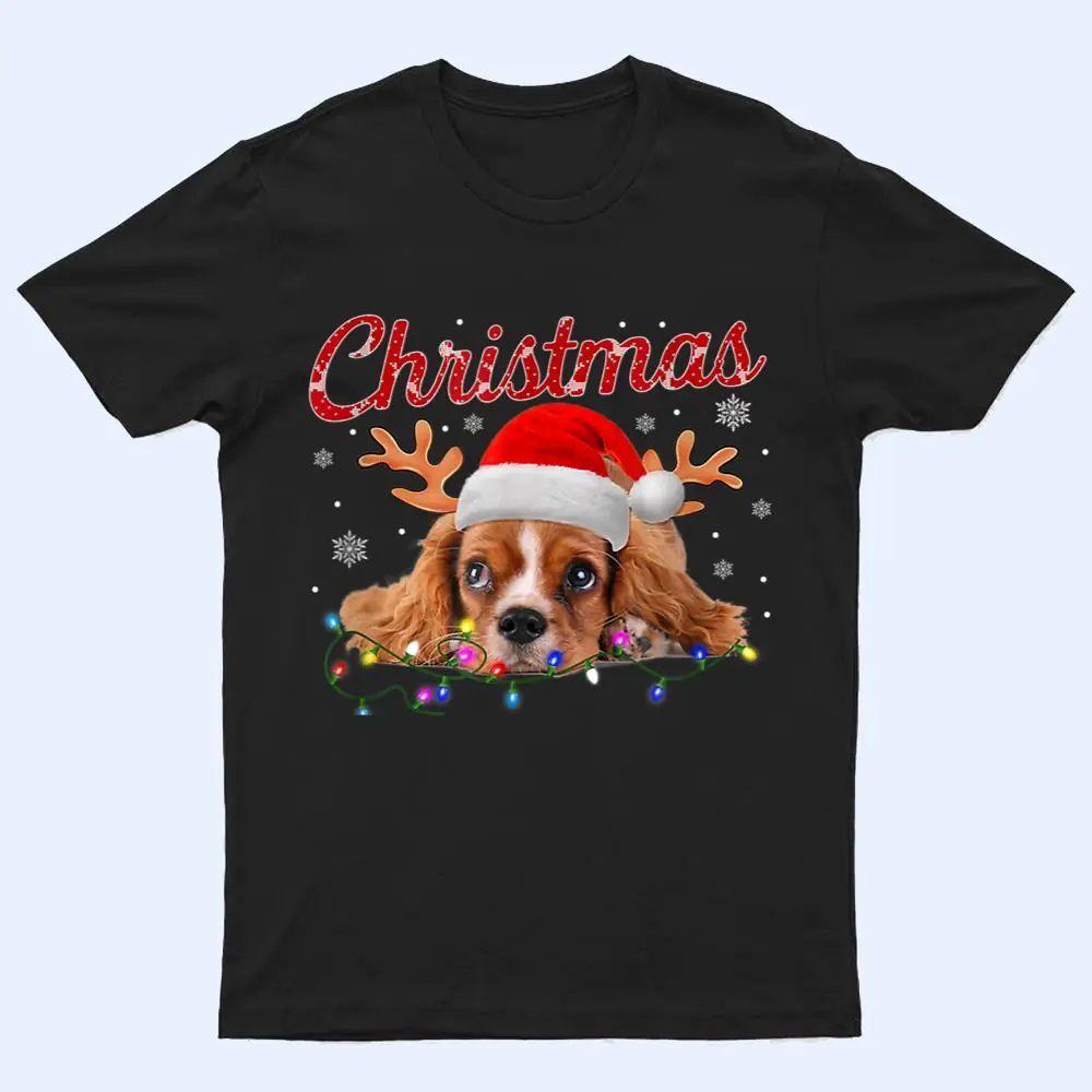 Cavalier King Charles Spaniel Dog Lover Christmas Dogs T Shirt