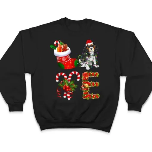 Cavalier king charles spanie Dog Christmas Light T Shirt