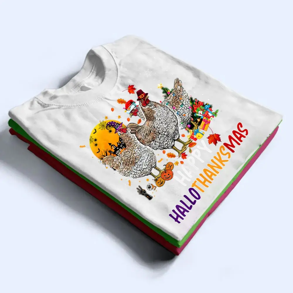 Chicken-Halloween-Happy-HalloThanksMas-Autumn-Thanksgiving-T-Shirt-1 Chicken Halloween Happy HalloThanksMas Autumn Thanksgiving T Shirt