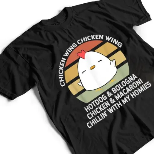 Chicken Wing Chicken Wing Hot Dog and Bologna T Shirt