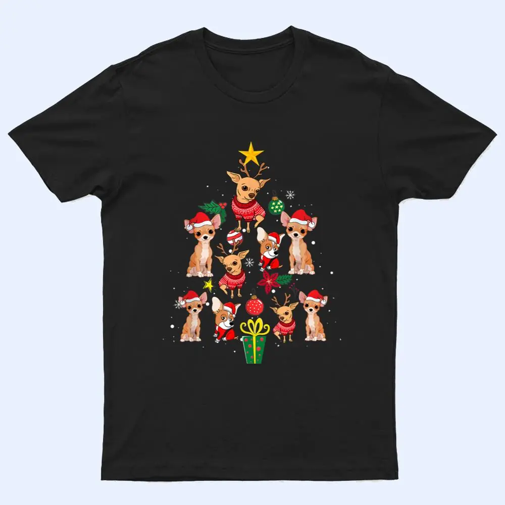Chihuahua Christmas Tree Funny  Xmas Gifts Chihuahua Dog T Shirt Chihuahua Christmas Tree Funny  Xmas Gifts Chihuahua Dog T Shirt