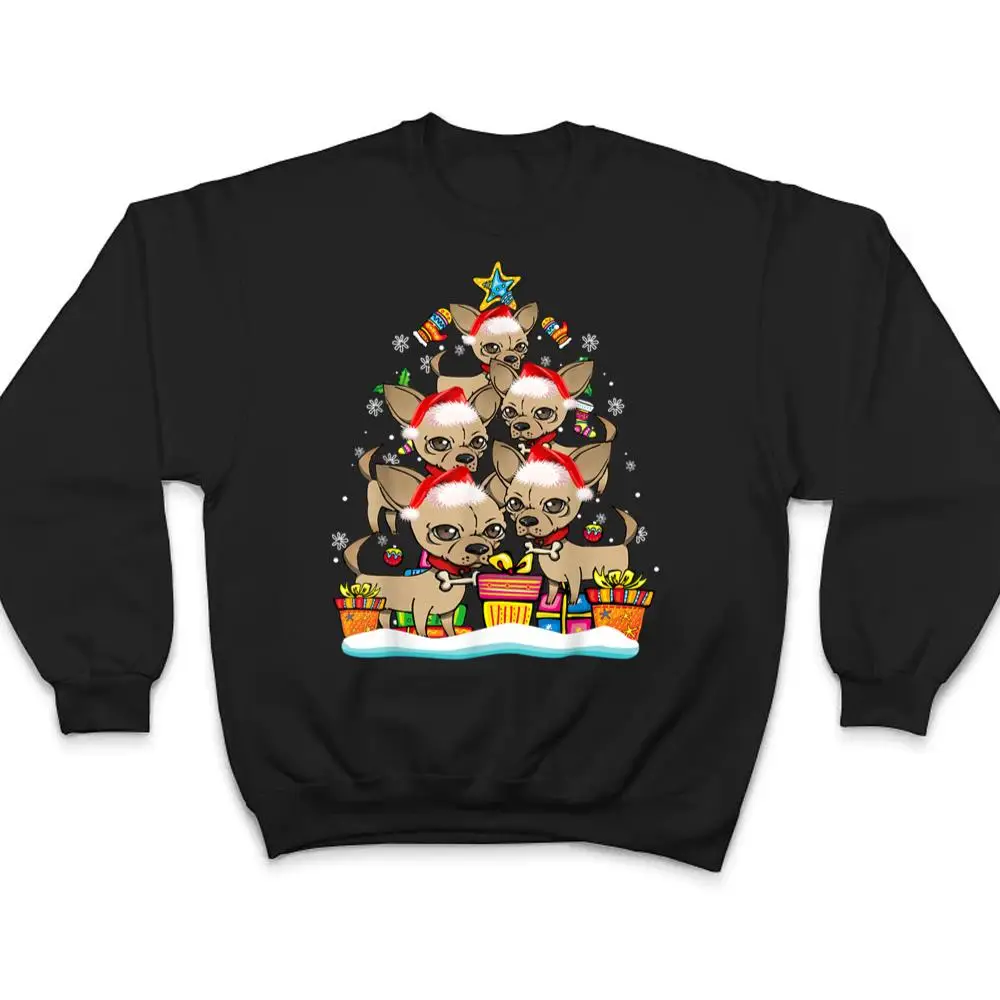 Chihuahua-Christmas-Tree-Ornament-Santa-Hat-Dog-Lover-Xmas-T-Shirt-4 Chihuahua Christmas Tree Ornament Santa Hat Dog Lover Xmas T Shirt