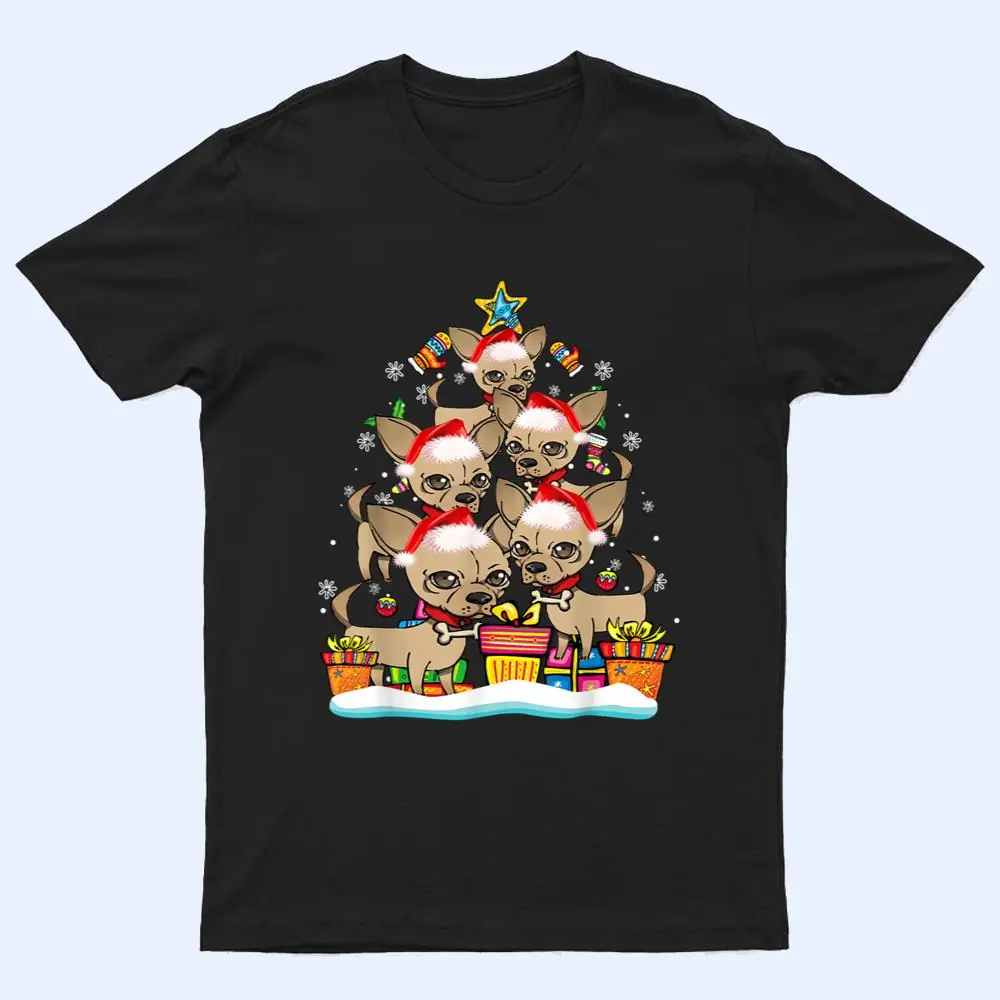 Chihuahua Christmas Tree Ornament Santa Hat Dog Lover Xmas T Shirt Chihuahua Christmas Tree Ornament Santa Hat Dog Lover Xmas T Shirt