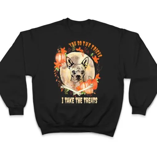 Chihuahua Dog Owner Halloween Pumpkin Humor Funny T Shirt